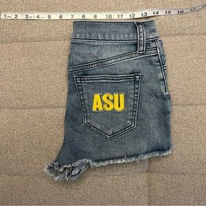 VICTORIAS SECRET PINK ASU DENIM HIGH WAISTER SHORTS